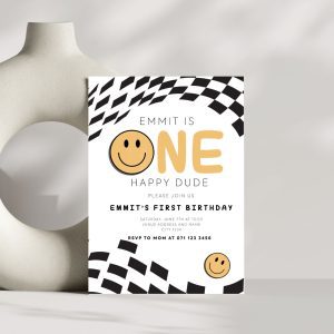One Happy Dude Invitation Digital Download